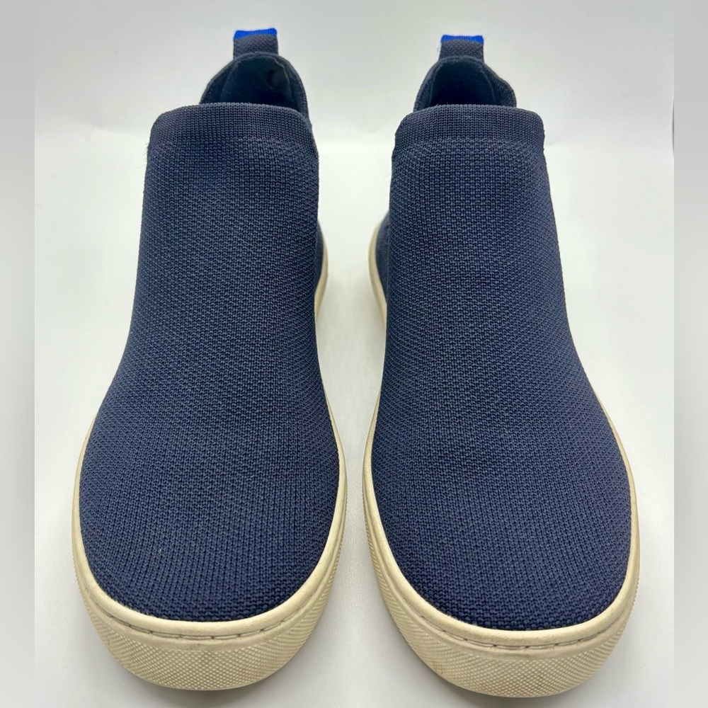 Rothy's Chelsea Slip-On Ankle Boots Navy Blue Mesh Women's Size 6